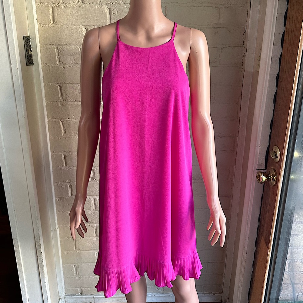 She & Sky size small hot pink cute summer flowy dress